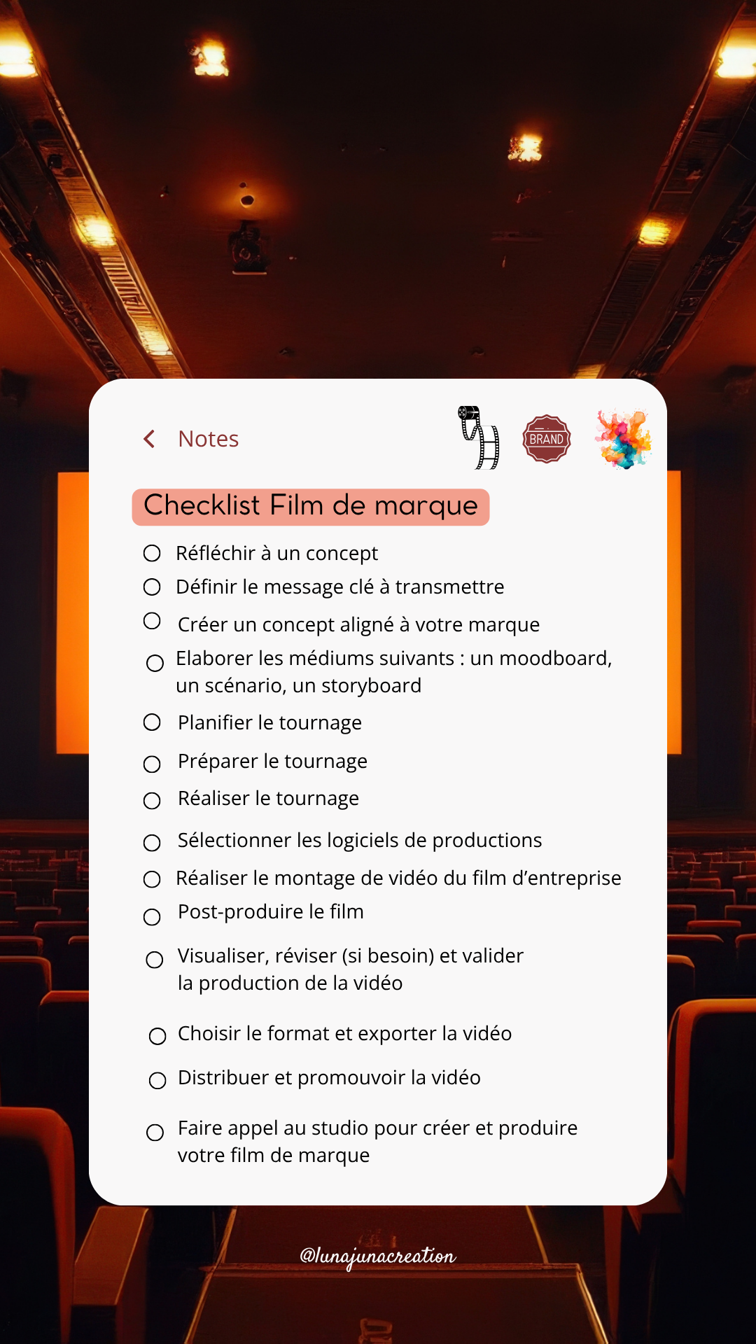 Checklists - Partie 1